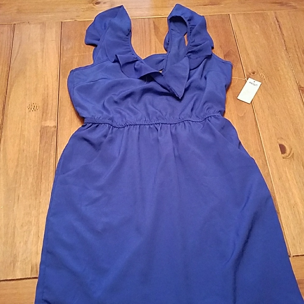 Beautiful blue flowy dress Kirra brand for PacSun